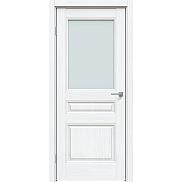 Дверь межкомнатная "Future-663" Дуб серена белый кристалл, стекло Сатинат белый