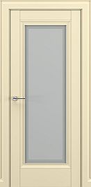 Дверь межкомнатная «Неаполь В1» Матовый кремовый остекление Сатинато