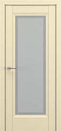 Дверь межкомнатная «Неаполь В2» Матовый кремовый остекление Сатинато