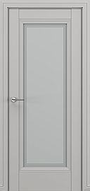 Дверь межкомнатная «Неаполь В3» Серый матовый new остекление Сатинато