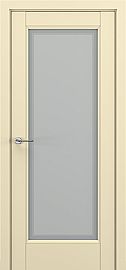 Дверь межкомнатная «Неаполь В5» Матовый кремовый остекление Сатинато