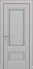 Дверь межкомнатная «Турин В1» Серый матовый new остекление Сатинато