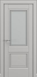 Дверь межкомнатная «Венеция В1» Серый матовый new остекление Сатинато