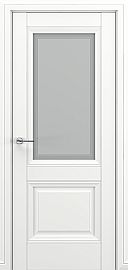 Дверь межкомнатная «Венеция В3» Белый матовый остекление Сатинато