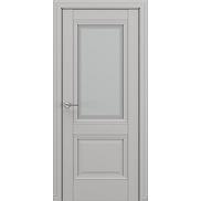 Дверь межкомнатная «Венеция В3» Серый матовый new остекление Сатинато