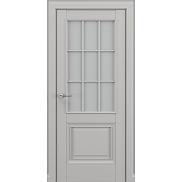 Дверь межкомнатная «Венеция АК В1» Серый матовый new остекление Сатинато