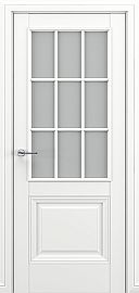 Дверь межкомнатная «Венеция АК В3» Белый матовый остекление Сатинато
