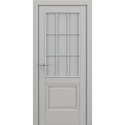 Дверь межкомнатная «Венеция АК В3» Серый матовый new остекление Сатинато