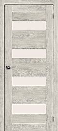 Дверь межкомнатная из эко шпона "Легно-23" Chalet Provence остекление Сатинато белое
