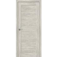 Дверь межкомнатная из эко шпона "Легно-28" Chalet Provence остекление Сатинато белое