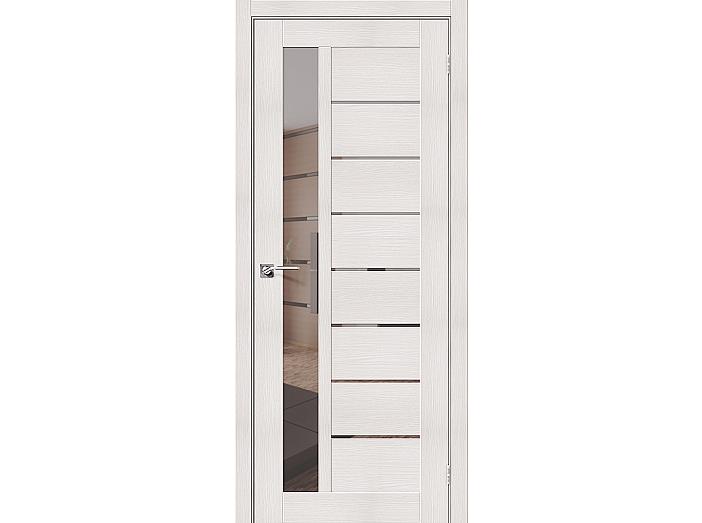 Дверь ЭКО Порта-27 Bianco Veralinga Mirox Grey 200*80