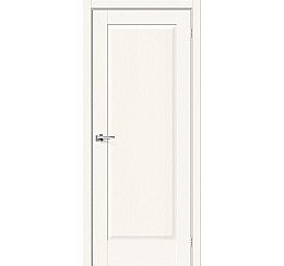Дверь межкомнатная из эко шпона «Прима-10» White Wood глухая