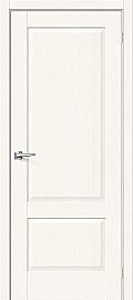 Дверь межкомнатная из эко шпона «Прима-12» White Wood глухая