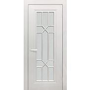 Дверь межкомнатная К "Виано" Эмаль белая стекло Сатинат