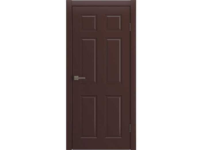 Дверь межкомнатная "BARSELONA" RAL 8016 Шоколад эмаль глухая 200*70