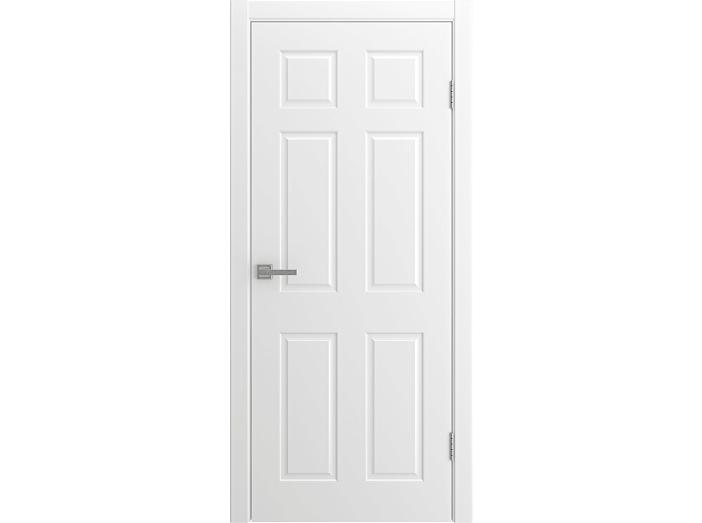 Дверь межкомнатная "BARSELONA" RAL 9016 Белая эмаль  глухая 190*60