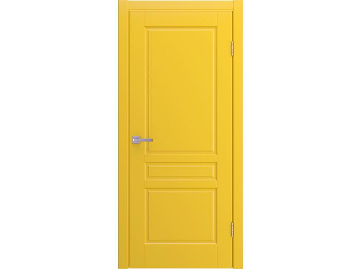 Дверь межкомнатная "BELLI" RAL 1018 Желтая эмаль глухая 200*60