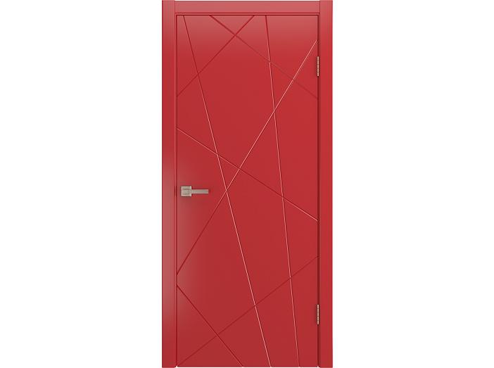 Дверь межкомнатная "FIESTA" RAL 3028 Красный эмаль глухая 200*90