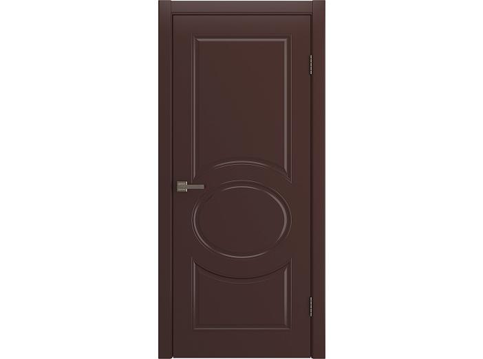 Дверь межкомнатная "OLIVIA" RAL 8016 Шоколад эмаль глухая 190*55