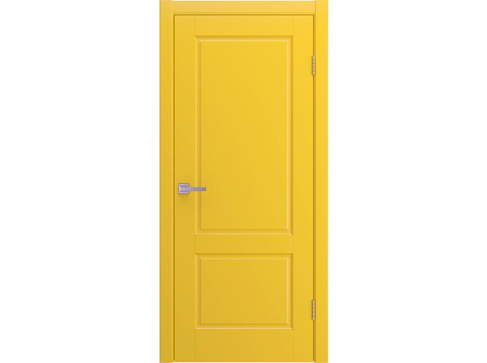 Дверь межкомнатная "TESSORO" RAL 1018 Желтая эмаль глухая 200*60