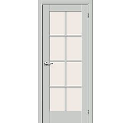 Дверь межкомнатная «Прима-11.1» Grey Matt остекление Magic Fog