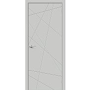 Дверь межкомнатная из ПВХ "Граффити-5" Grey Pro глухая