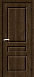 Дверь межкомнатная из ПВХ "Скинни-14" Dark Barnwood глухая