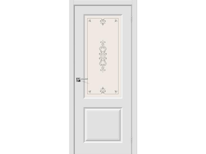Дверь ПВХ Скинни-13 П-23 (Белый) ПО СТ-Худ. 200*60