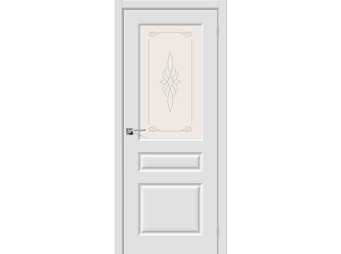 Дверь ПВХ Скинни-15 П-23 (Белый) ПО СТ-Худ. 200*70