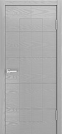 Дверь межкомнатная шпонированная "V-VII" Светло-серый вставка ПВХ Эмаль
