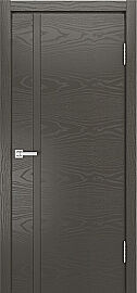 Дверь межкомнатная шпонированная "V-XII" Гриджио вставка ПВХ Эмаль