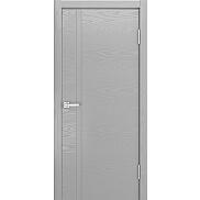 Дверь межкомнатная шпонированная "V-XII" Светло-серый вставка ПВХ Эмаль