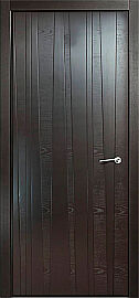 Дверь межкомнатная шпонированная "V-XIII" Неро вставка ПВХ Эмаль