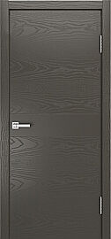 Дверь межкомнатная шпонированная "V-XIV" Гриджио вставка ПВХ Эмаль