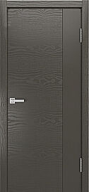 Дверь межкомнатная шпонированная "V-XV" Гриджио вставка ПВХ Эмаль