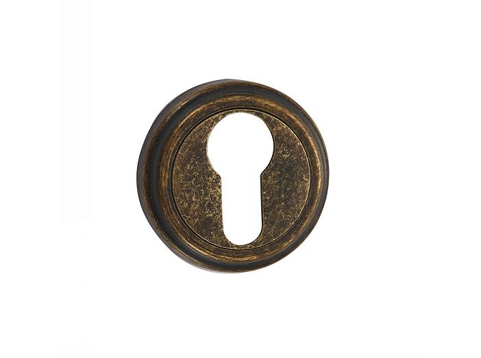 Накладка цилиндровая на круглой розетке Vantage ET03BR состаренная бронза