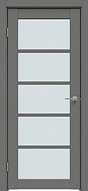 Дверь межкомнатная "Concept-605" Медиум грей стекло Сатинат белый