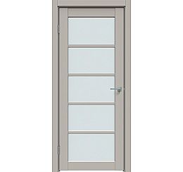 Дверь межкомнатная "Concept-605" Шелл грей стекло Сатинат белый
