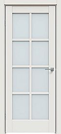 Дверь межкомнатная "Concept-636" Белоснежно матовый, стекло прозрачное