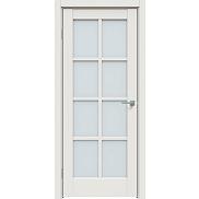 Дверь межкомнатная "Concept-636" Белоснежно матовый, стекло прозрачное