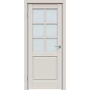 Дверь межкомнатная "Concept-638" Лайт грей, стекло Сатинат белый