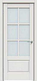 Дверь межкомнатная "Concept-640" Белоснежно матовый, стекло Сатинат белый
