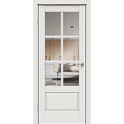 Дверь межкомнатная "Concept-640" Белоснежно матовый стекло Прозрачное