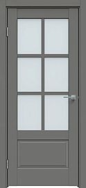 Дверь межкомнатная "Concept-640" Медиум грей, стекло Сатинат белый