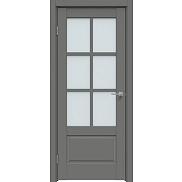 Дверь межкомнатная "Concept-640" Медиум грей, стекло Сатинат белый