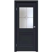 Дверь межкомнатная "Design-593" Дарк блю стекло Стелла