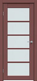 Дверь межкомнатная "Design-605" Лофт ред стекло Сатинат белый