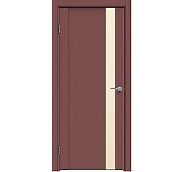 Дверь межкомнатная "Design-655" Лофт ред, стекло Лакобель жемчуг