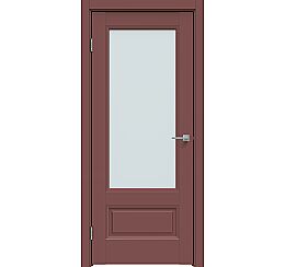 Дверь межкомнатная "Design-661" Лофт ред, стекло Сатинат белый