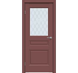 Дверь межкомнатная "Design-663" Лофт ред, стекло Ромб